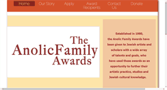 Desktop Screenshot of anolicfamilyaward.org