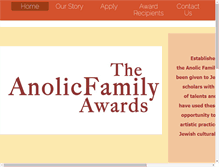 Tablet Screenshot of anolicfamilyaward.org